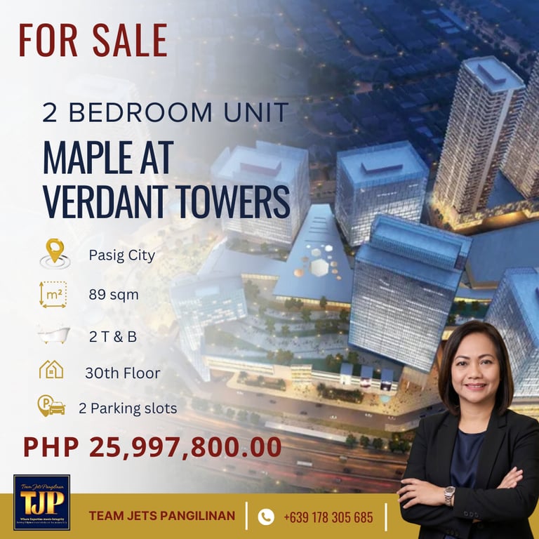2BR Unit for Sale at Maple at Verdant Towers