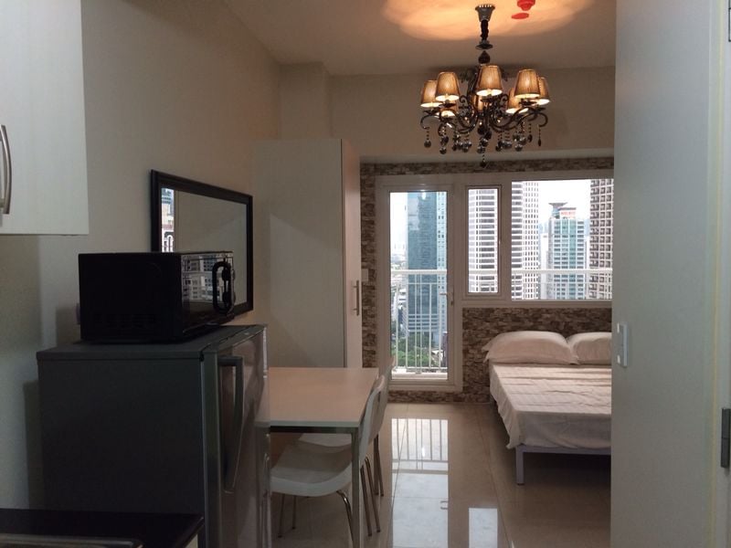 Furnished Studio with Balcony for Rent in SMDC Jazz Residences Makati CBD