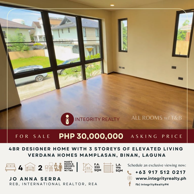 Modern 4-Bedroom 3-Storey House for Sale in Verdana Homes, Mamplasan, Biñan Laguna — Biñan photo 5