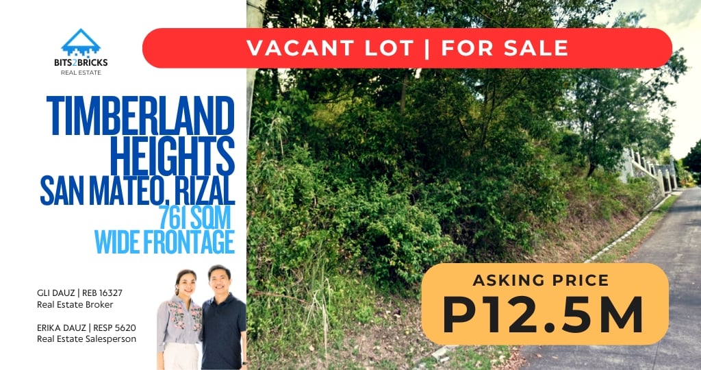 Prime 700+ sqm Farm Residential Lot in Timberland Heights, San Mateo, Rizal