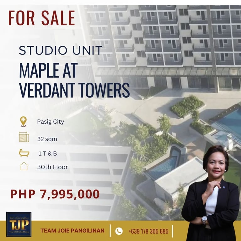 Maple Residences, Ortigas East: Studio Unit For Sale — Pasig photo 2