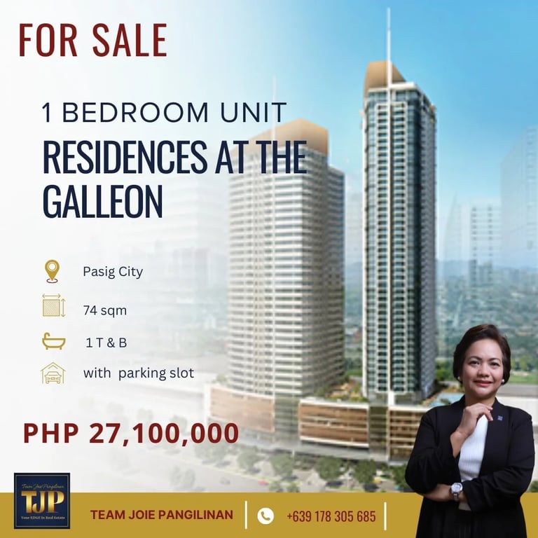 The Galleon at Ortigas Center – Spacious 1 Bedroom Unit For Sale — Pasig photo 2