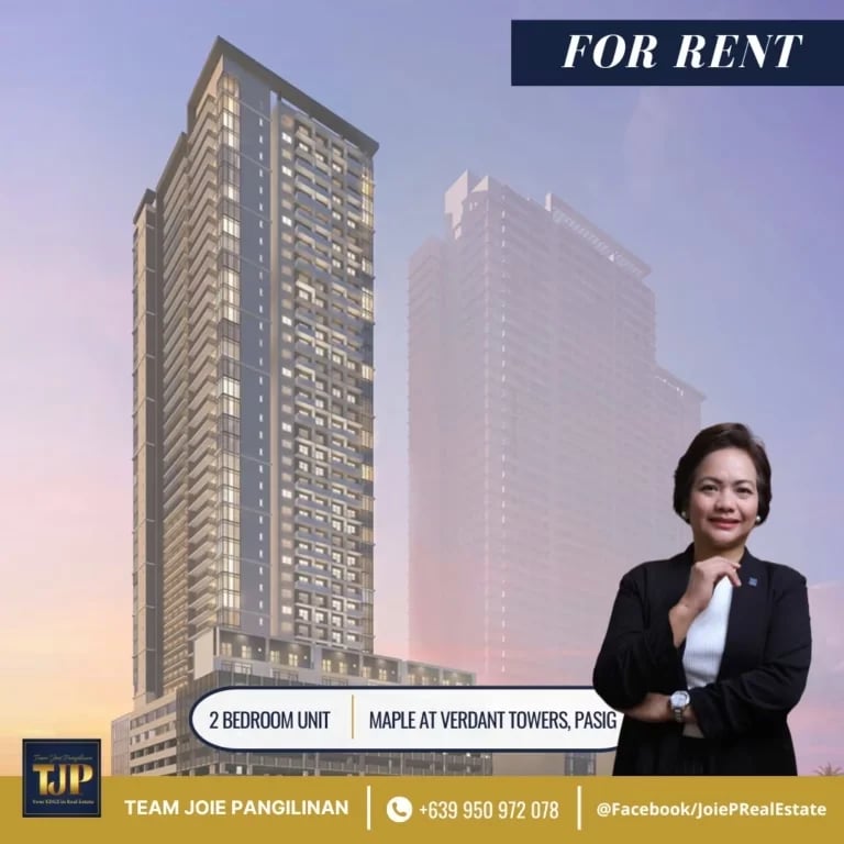 Maple Residences, Ortigas East: Designer 2-Bedroom for Rent Awaits you!
