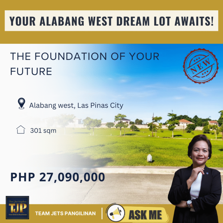 Alabang West, Las Pinas City: Lot for Sale
